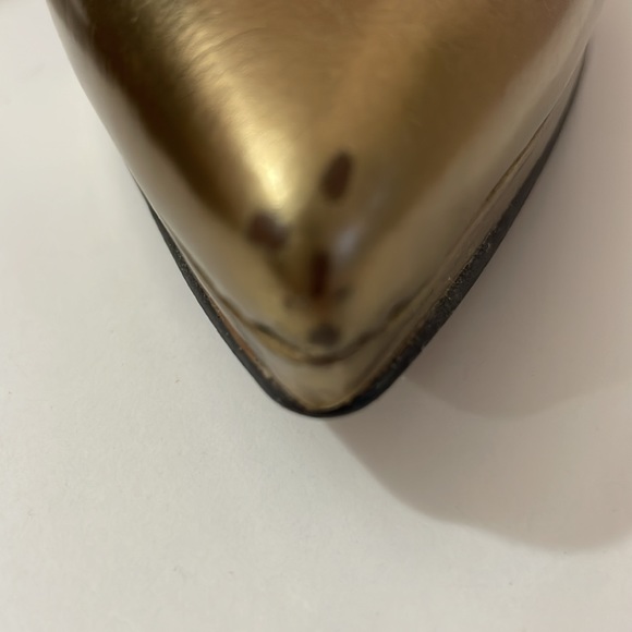 Sam Edelman Gold High Heels Pointy Toe Pumps Size 6.5 - Picture 5 of 9
